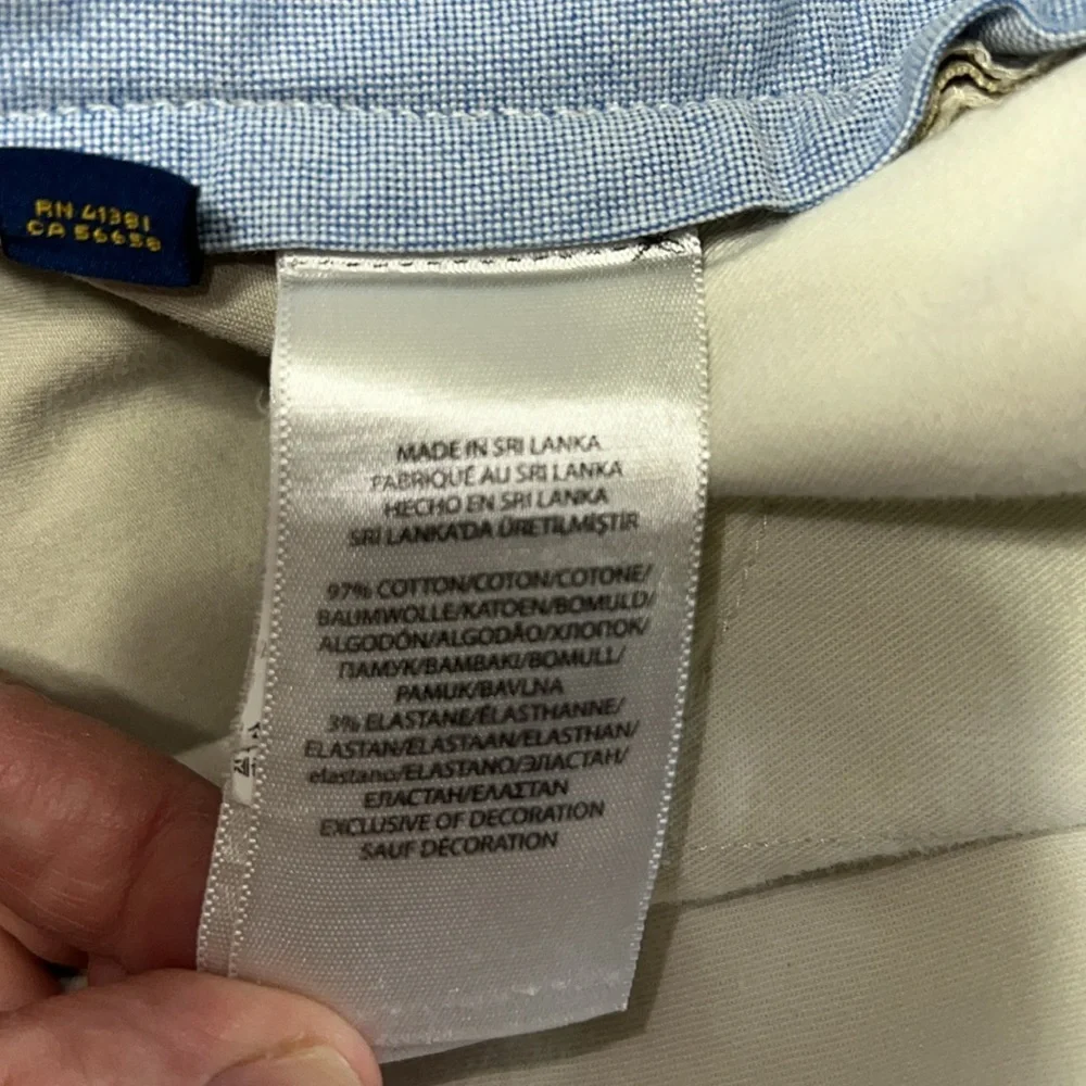 The Polo Chino Ralph Lauren Classic Cotton Twill Khaki Size 50/30